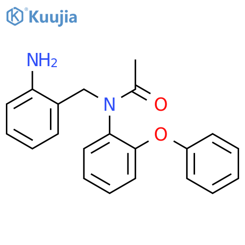 Acetamide, N-[(2-aminophenyl)methyl]-N-(2-phenoxyphenyl)- structure