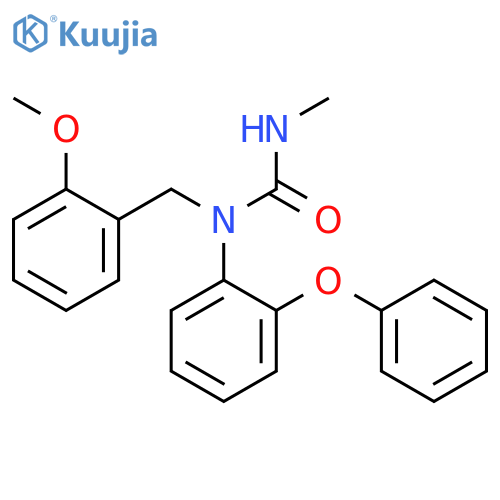 Urea, N-[(2-methoxyphenyl)methyl]-N'-methyl-N-(2-phenoxyphenyl)- structure