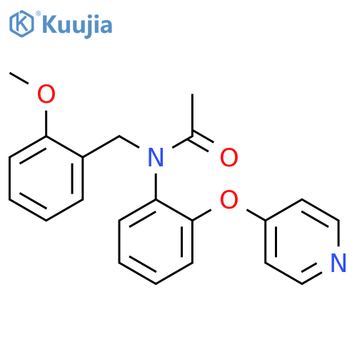 Acetamide, N-[(2-methoxyphenyl)methyl]-N-[2-(4-pyridinyloxy)phenyl]- structure