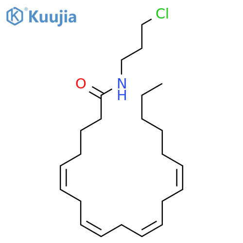5,8,11,14-Eicosatetraenamide, N-(3-chloropropyl)-, (5Z,8Z,11Z,14Z)- structure