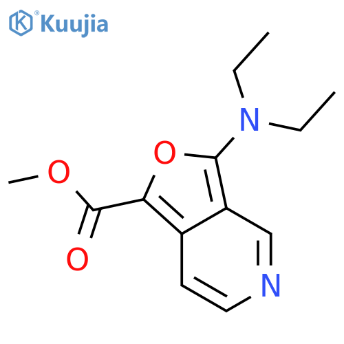 Furo[3,4-c]pyridine-1-carboxylicacid, 3-(diethylamino)-, methyl ester structure