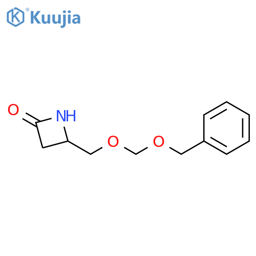 2-Azetidinone, 4-[[(phenylmethoxy)methoxy]methyl]- structure