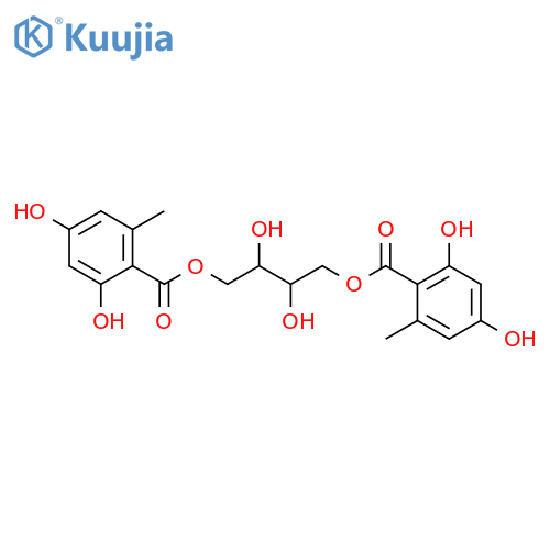 Threitol; (2R,3R)-form, 1,4-Bis-O-(2,4-dihydroxy-6-methylbenzoyl) structure