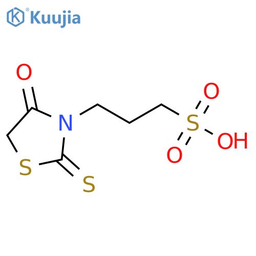 3-Thiazolidinepropanesulfonic acid, 4-oxo-2-thioxo- structure