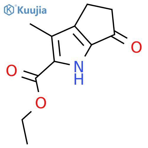 1,4,5,6-tetrahydro-3-methyl-6-oxo-Cyclopenta[b]pyrrole-2-carboxylic acid ethyl ester structure