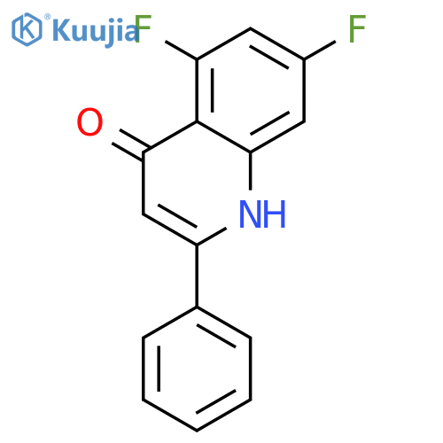 5,7-difluoro-2-phenylquinolin-4(1H)-one structure