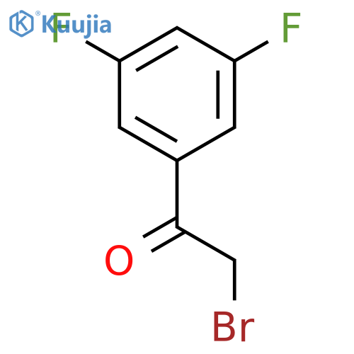 2-Bromo-1-(3,5-difluorophenyl)ethanone structure