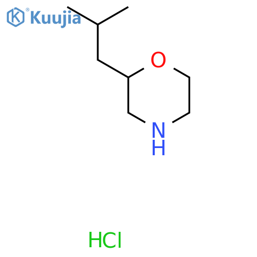 2-(2-methylpropyl)morpholine hydrochloride structure