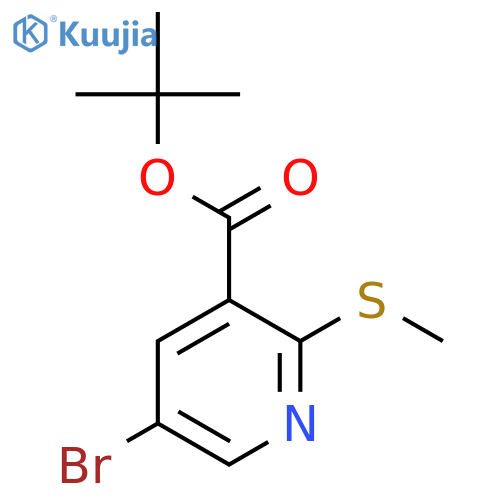 5-Bromo-2-methylsulfanyl-nicotinic acid tert-butyl ester structure