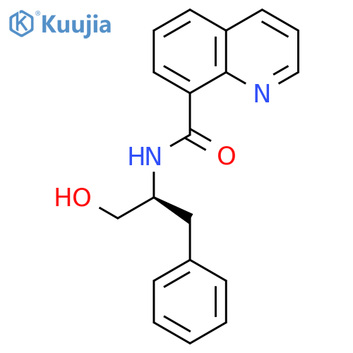 8-Quinolinecarboxamide, N-[(1S)-1-(hydroxymethyl)-2-phenylethyl]- structure