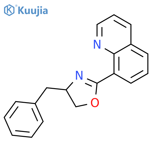 Quinoline, 8-[(4S)-4,5-dihydro-4-(phenylmethyl)-2-oxazolyl]- structure