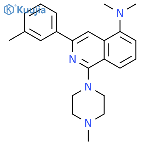 5-Isoquinolinamine,N,N-dimethyl-3-(3-methylphenyl)-1-(4-methyl-1-piperazinyl)- structure