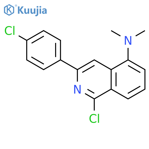 5-Isoquinolinamine, 1-chloro-3-(4-chlorophenyl)-N,N-dimethyl- structure
