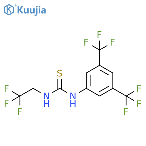 Thiourea, N-[3,5-bis(trifluoromethyl)phenyl]-N'-(2,2,2-trifluoroethyl)- structure