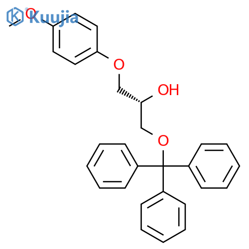 2-Propanol, 1-(4-methoxyphenoxy)-3-(triphenylmethoxy)-, (2S)- structure