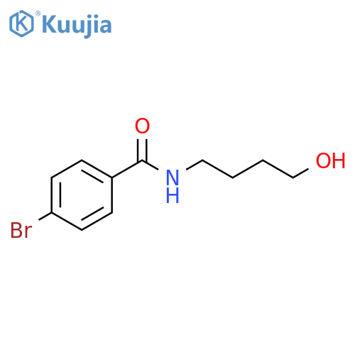 Benzamide, 4-bromo-N-(4-hydroxybutyl)- structure