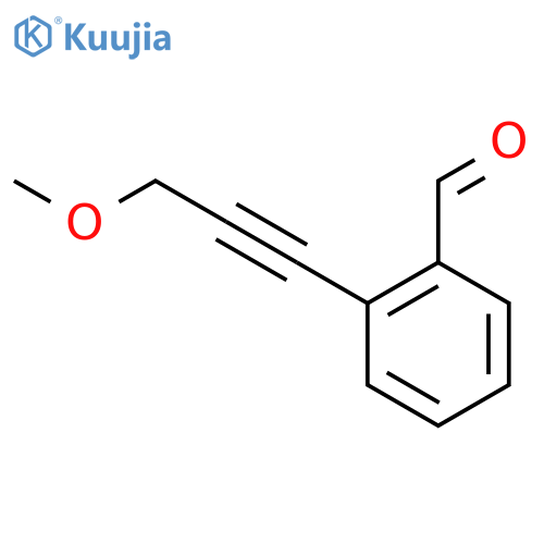 2-(3-methoxy-1-propyn-1-yl)benzaldehyde structure