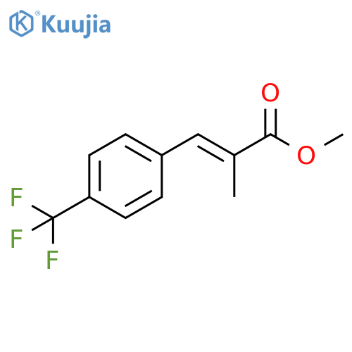 2-Propenoic acid, 2-methyl-3-[4-(trifluoromethyl)phenyl]-, methyl ester,(2E)- structure