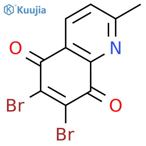 5,8-Quinolinedione, 6,7-dibromo-2-methyl- structure
