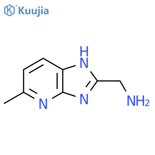 (5-Methyl-3H-imidazo[4,5-b]pyridin-2-yl)methanamine structure