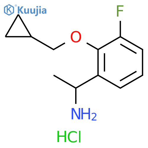 1-(2-Cyclopropylmethoxy-3-fluorophenyl)-ethylamine hydrochloride structure