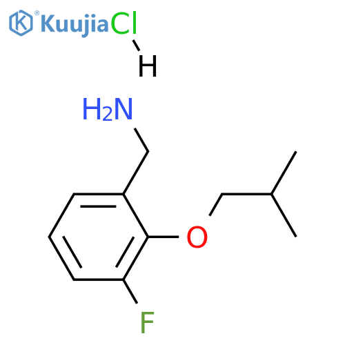 3-Fluoro-2-isobutoxy-benzylamine hydrochloride structure