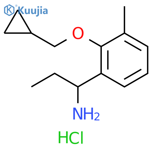 1-(2-Cyclopropylmethoxy-3-methylphenyl)-propylamine hydrochloride structure