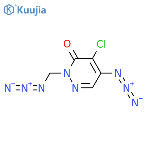 3(2H)-Pyridazinone,5-azido-2-(azidomethyl)-4-chloro- structure