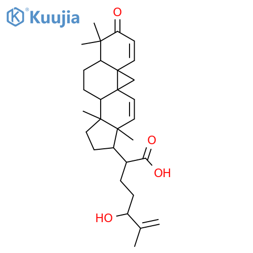 24-Hydroxy-3-oxocycloarta-1,11,25-trien-21-oic acid; (24R)-form structure