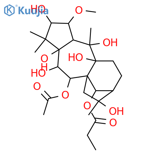 2,3,5,6,7,9,10,14,16-Grayanotoxanenonol; (1α,2α,3β,5β,6β,7α,9β,10α,14β,16α)-form, 2-Me ether, 14-propanoyl, 7-Ac structure