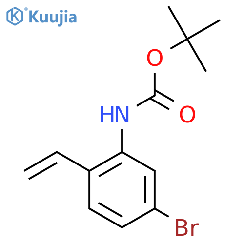 tert-butyl N-(5-bromo-2-ethenylphenyl)carbamate structure