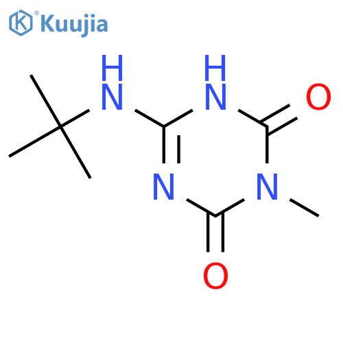 6-(tert-Butylamino)-3-methyl-1,3,5-triazine-2,4(1H,3H)-dione structure