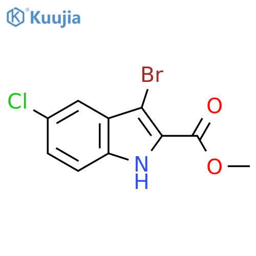Methyl 3-bromo-5-chloro-1H-indole-2-carboxylate structure