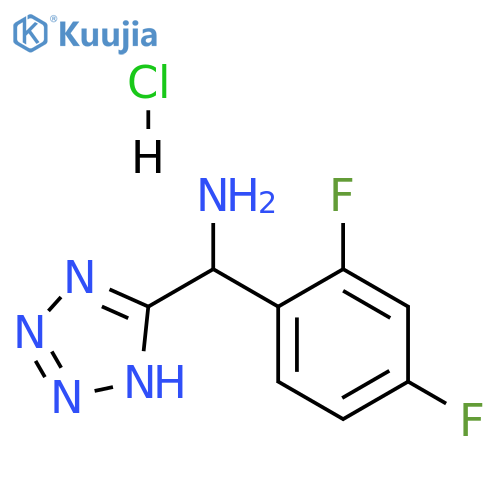 (2,4-Difluorophenyl)(1H-tetrazol-5-yl)methanamine hydrochloride structure
