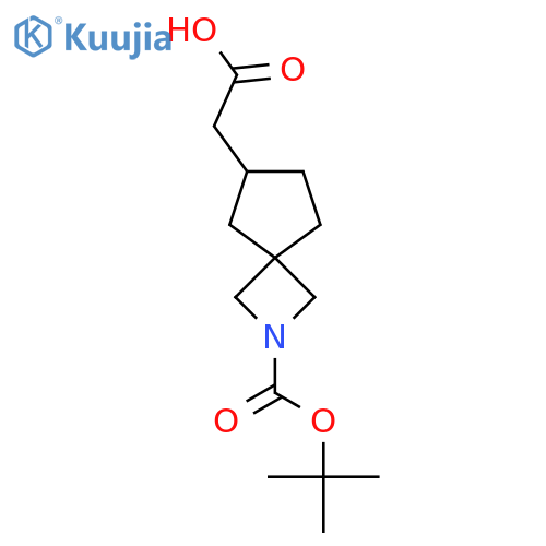 2-(2-(tert-Butoxycarbonyl)-2-azaspiro[3.4]octan-6-yl)acetic acid structure