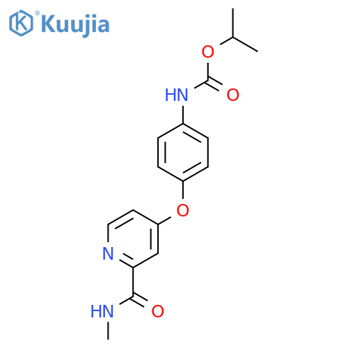 Isopropyl 4-2-(N-Methylcarbamoyl)-4-pyridyloxyphenylcarbamate structure