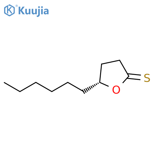 2(3H)-Furanthione, 5-hexyldihydro-, (5R)- structure