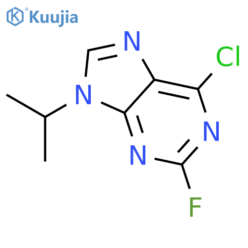 6-chloro-2-fluoro-9-(1-methylethyl)-9H-Purine structure