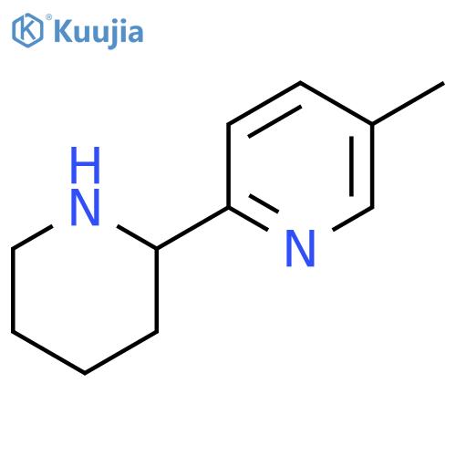 5-Methyl-2-(piperidin-2-yl)pyridine structure