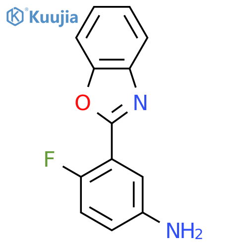 3-(1,3-Benzoxazol-2-yl)-4-fluoroaniline structure