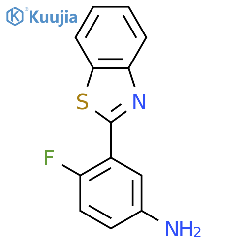3-(1,3-benzothiazol-2-yl)-4-fluoroaniline structure