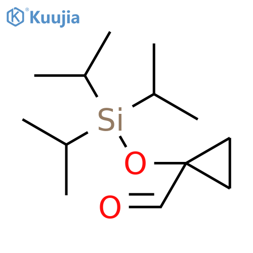 1-Formyl-1-(triisopropylsilyloxy)cyclopropane structure