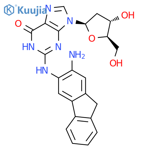 Guanosine, N-(2-amino-9H-fluoren-3-yl)-2'-deoxy- structure