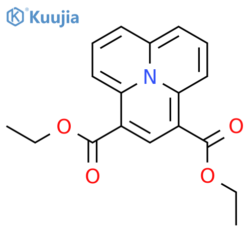 Pyrido[2,1,6-de]quinolizine-1,3-dicarboxylic acid, diethyl ester structure