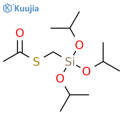Ethanethioic acid, S-[[tris(1-methylethoxy)silyl]methyl] ester structure