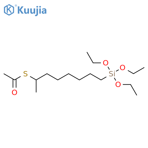Ethanethioic acid, S-[1-methyl-7-(triethoxysilyl)heptyl] ester structure