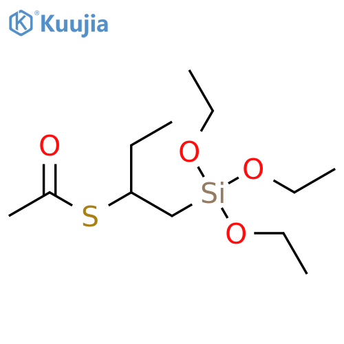 Ethanethioic acid, S-[1-[(triethoxysilyl)methyl]propyl] ester structure