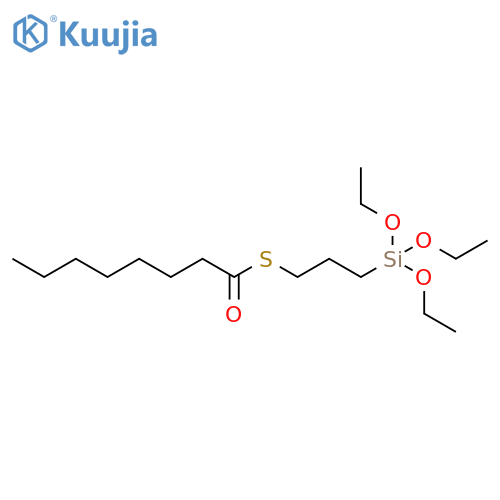 Octanethioic acid,S-[3-(triethoxysilyl)propyl] ester structure