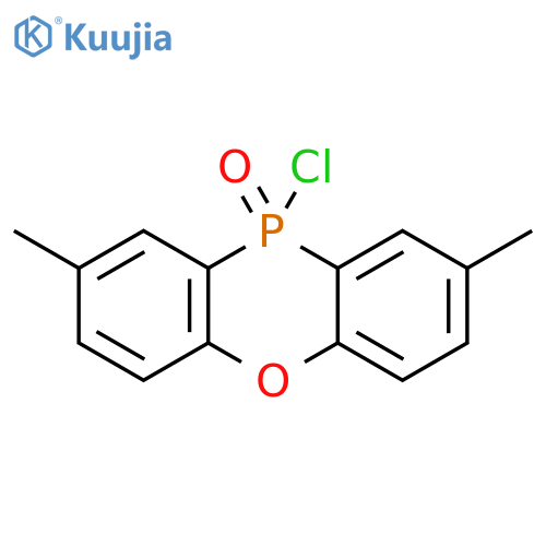10H-Phenoxaphosphine, 10-chloro-2,8-dimethyl-, 10-oxide structure