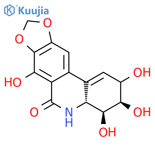 [1,3]Dioxolo[4,5-j]phenanthridin-6(2H)-one,3,4,4a,5-tetrahydro-2,3,4,7-tetrahydroxy-, (3R,4S,4aR)- structure